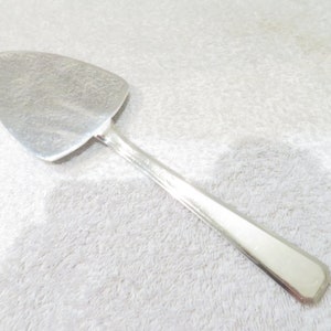 Silver metal pie server art deco style america goldsmith Ravinet Denfert french silver-plated pie cake server