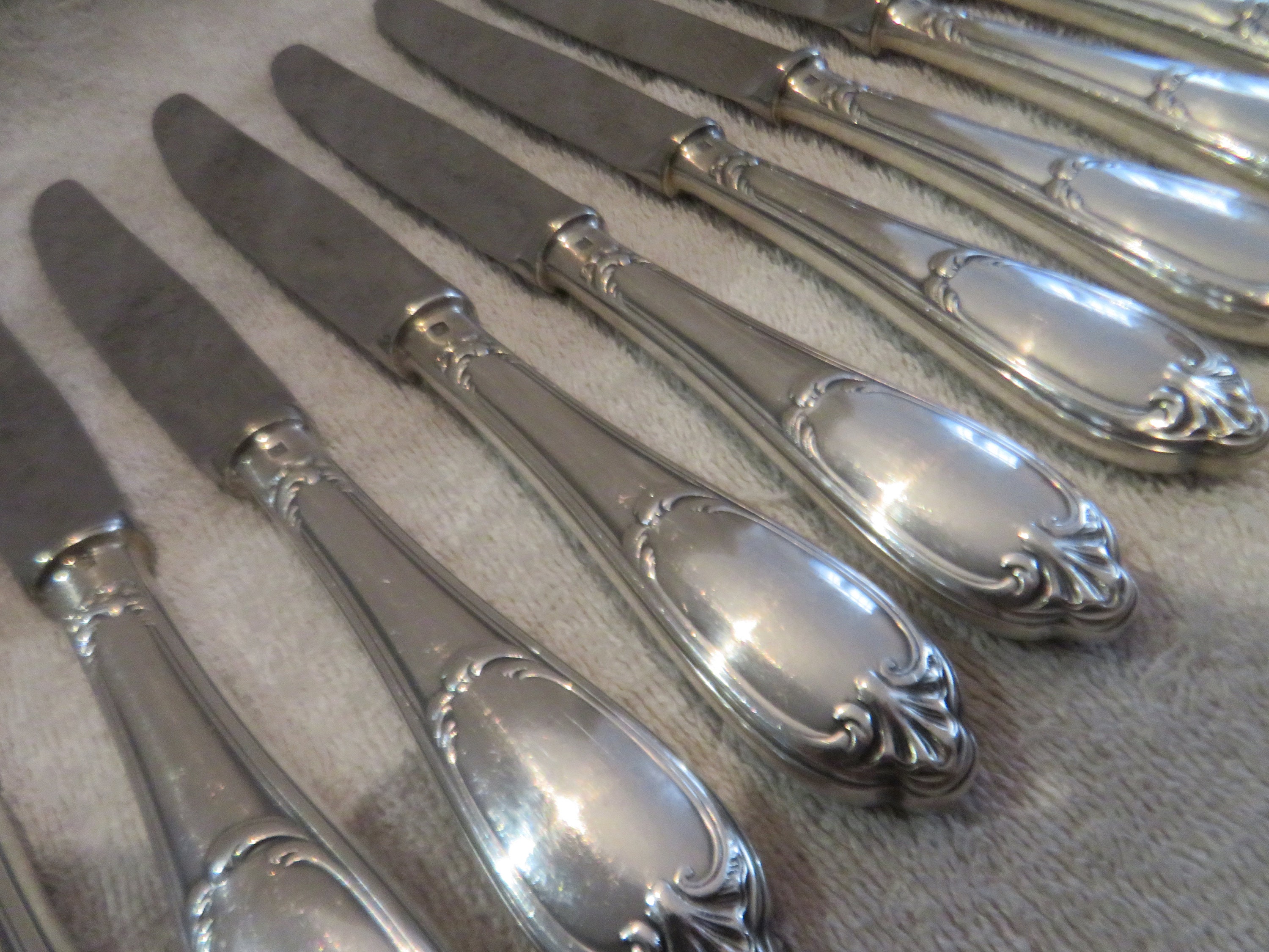 フランス／ピュイフォルカ】純銀／コーヒースプーン「ポンパドール」