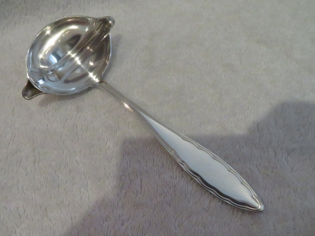 Louche Alfenide Christofle – Modèle Au Filet – Métal Argenté – Occasion