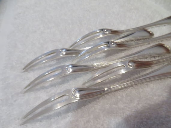 6 銀メッキ カタツムリ フォーク スレッド付きモデル 金細工師