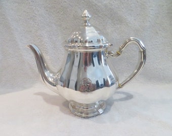 Magnifique théière argent 950 Minerve style Louis XIV orfèvre G Keller Magnificent early 20th c French 950 silver tea pot 1190gr