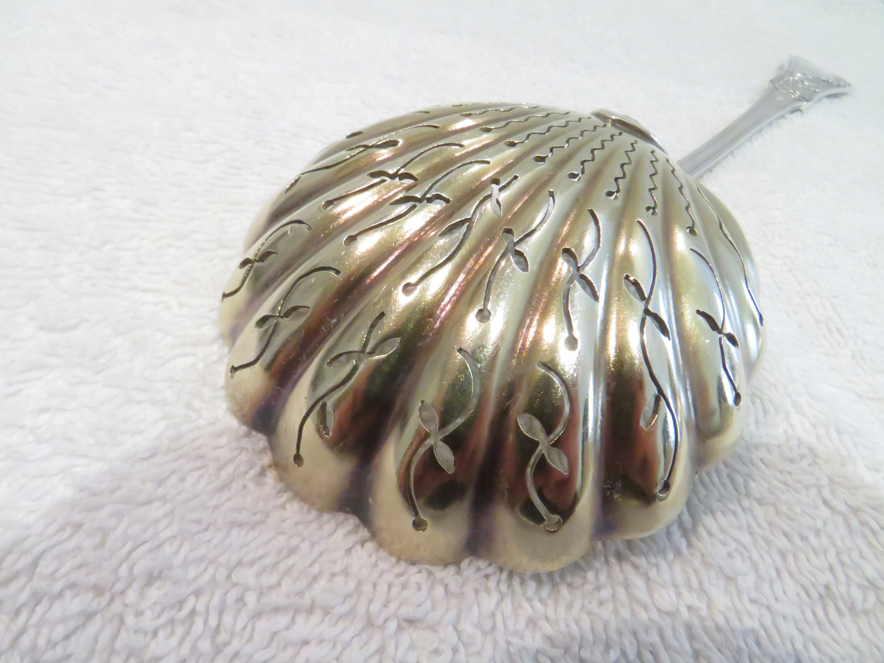 フランスシルバーガラス香水瓶シルバー950純銀