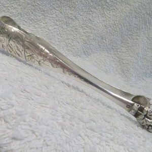 Superbe pince à sucre argent 950 Minerve stijl Art nouveau decor carte visite orfèvre Roussel Gorgeous 1900 Franse 950 zilveren suikertang
