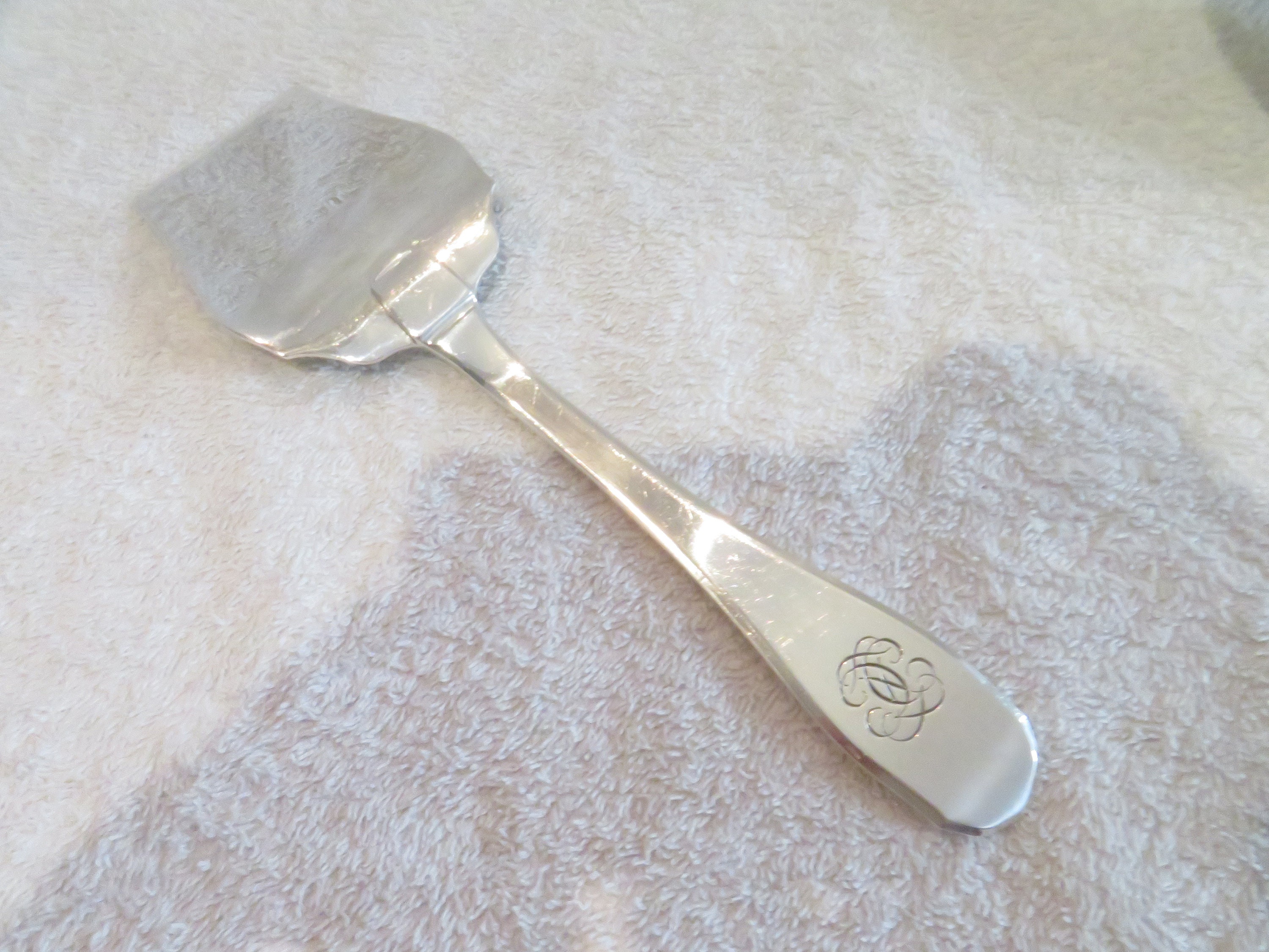 Pelle A Tarte Gateau Argent Tete Minerve Ecrin Art Deco Cake