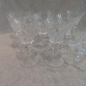10 wine glasses 8,5 9cl cristal saint Louis model Camargue french crystal wine glasses