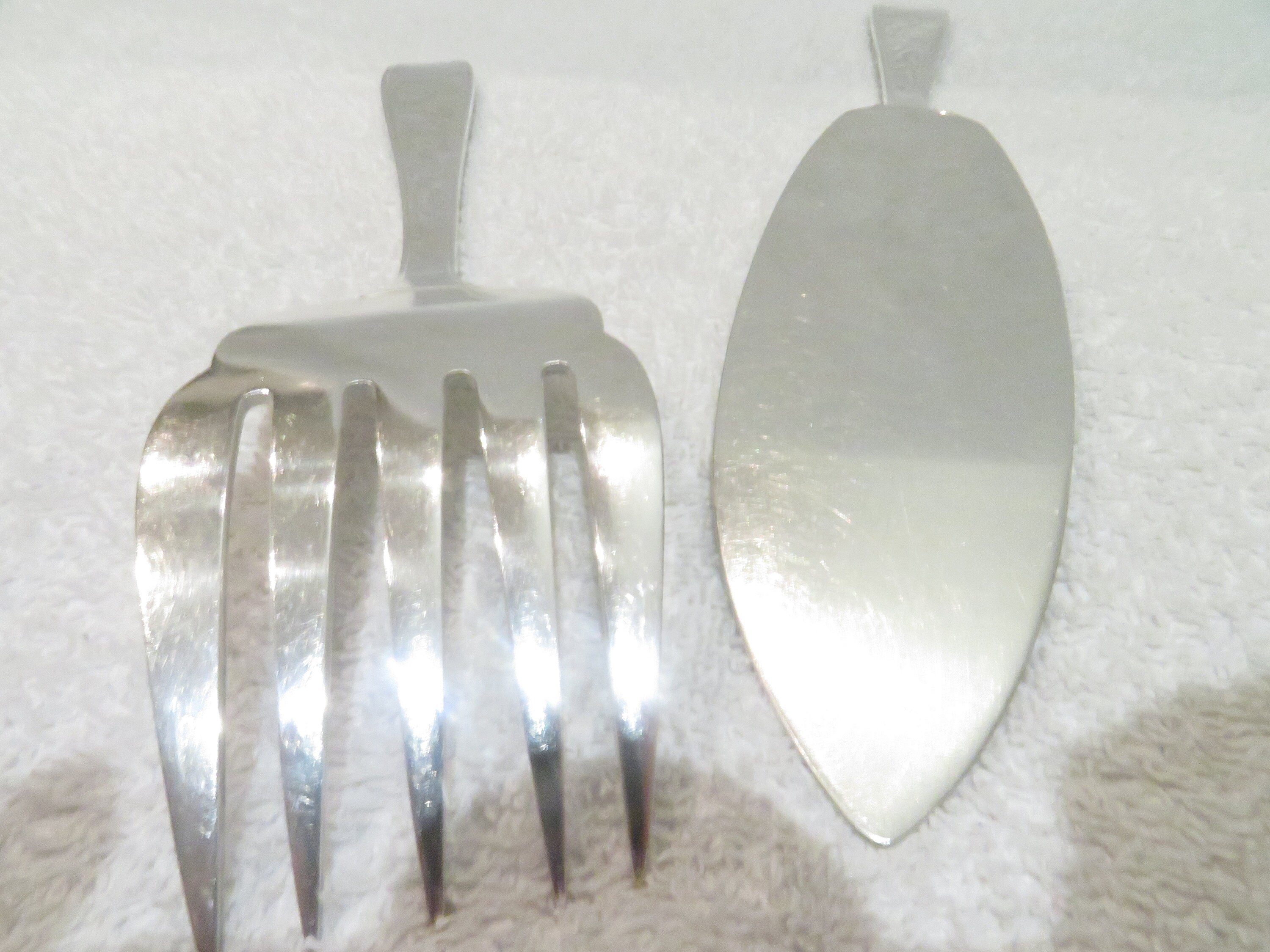 Couvert à Servir Le Poisson Métal Argenté Style Art Deco Orfèvre