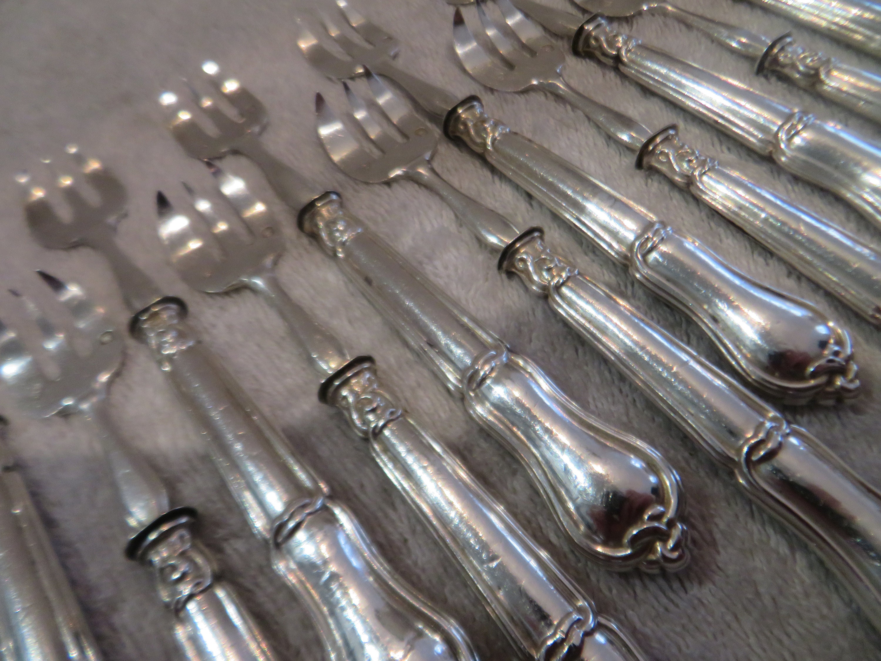 銀製フォーク　スターリング950(おそらく) 950 silver forks - Etsy 日本