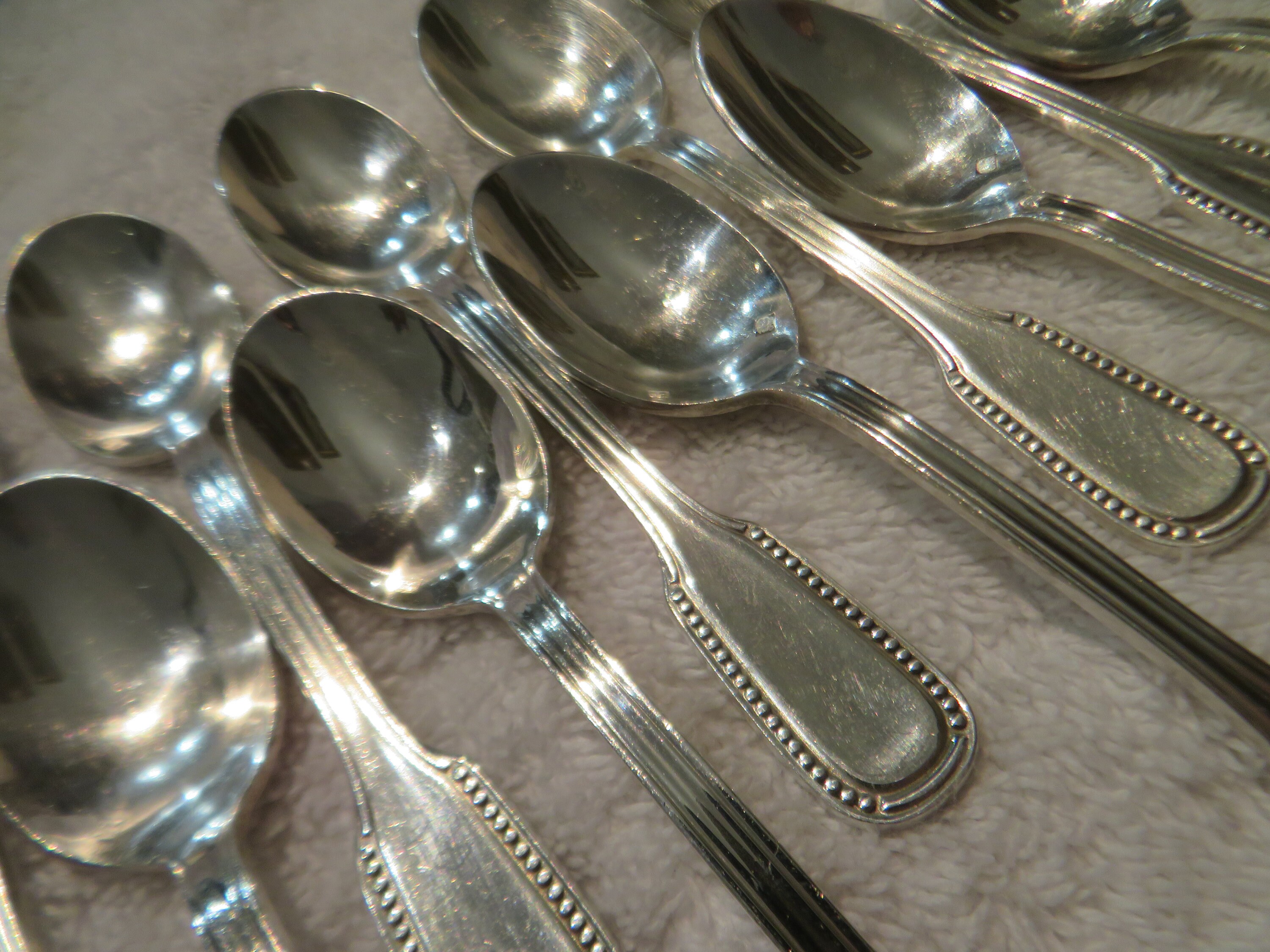 Louche Cuillère à Moutarde Décor De Médaillon En Argent Mass
