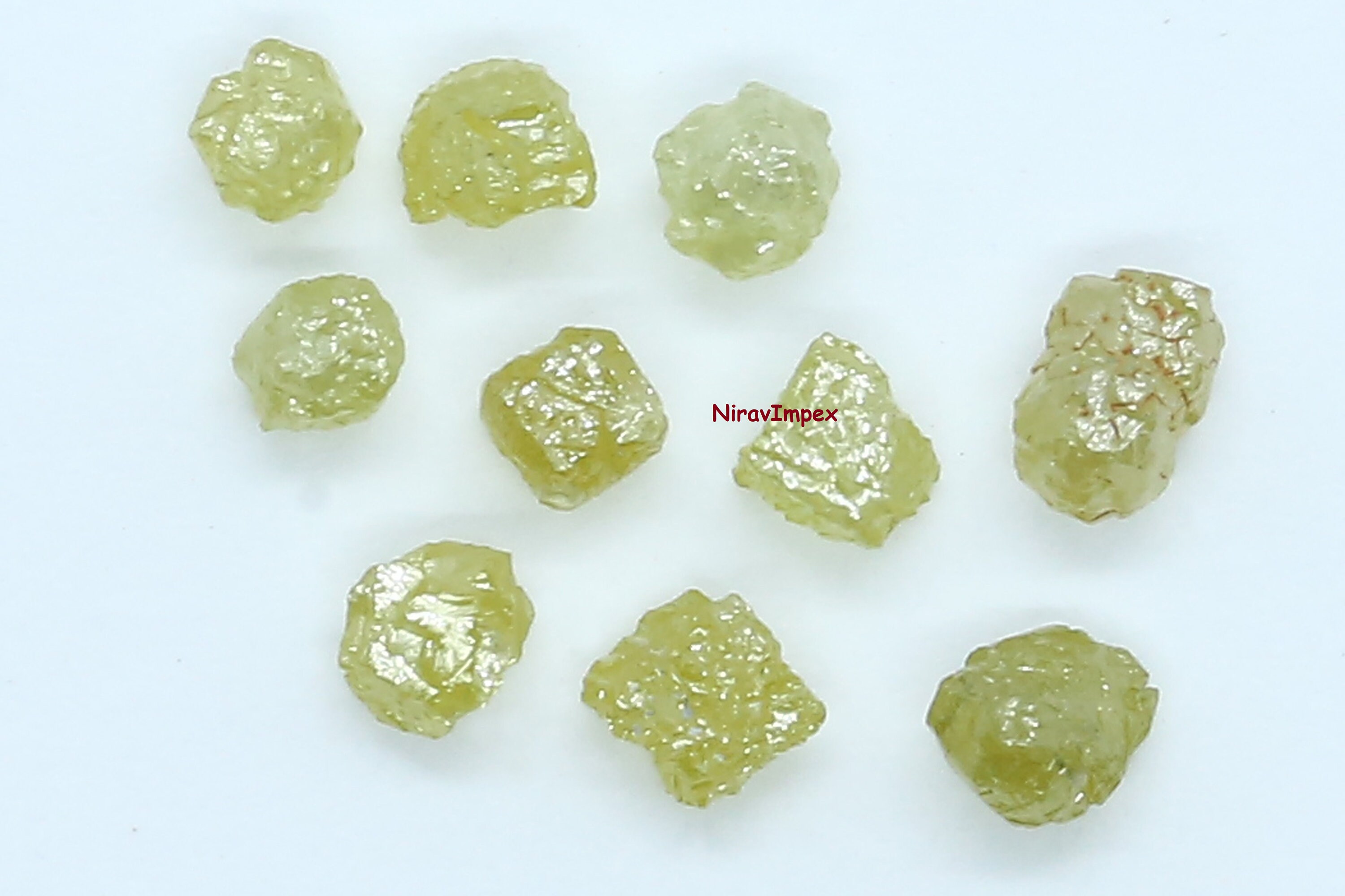 50 CTW Yellow Rough Diamond 3-4mm Natural Yellow Raw Diamond | Etsy