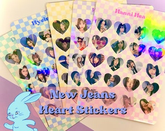 New Jns Heart sticker sheet