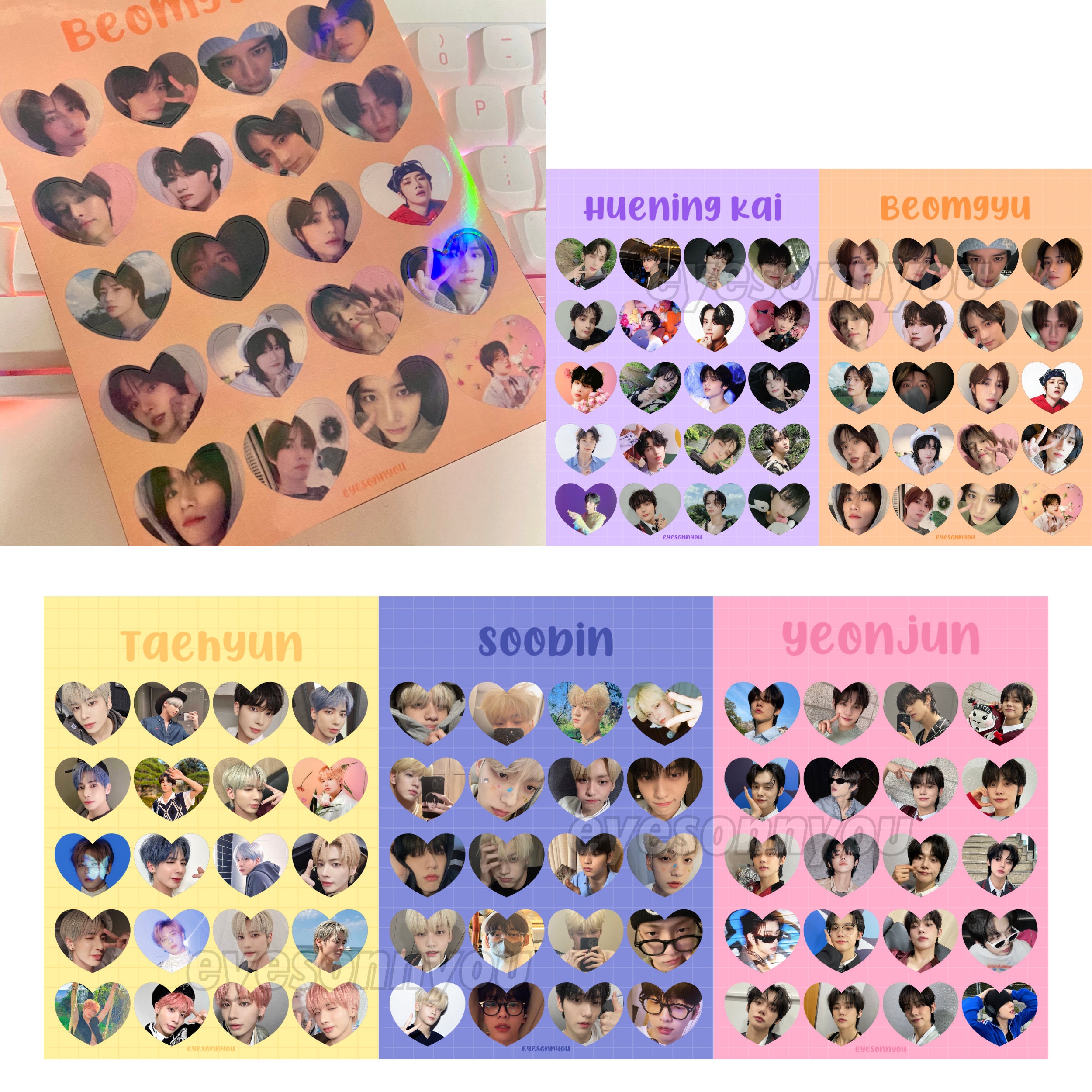 RIIZE KPOP Heart Sticker Pack 10pcs Cute Kawaii Stickers for Journaling  Polco Deco Penpal 