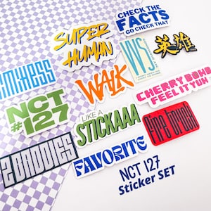 NCT 127 Songs sticker Set