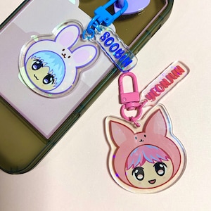 Blue Hr keychain