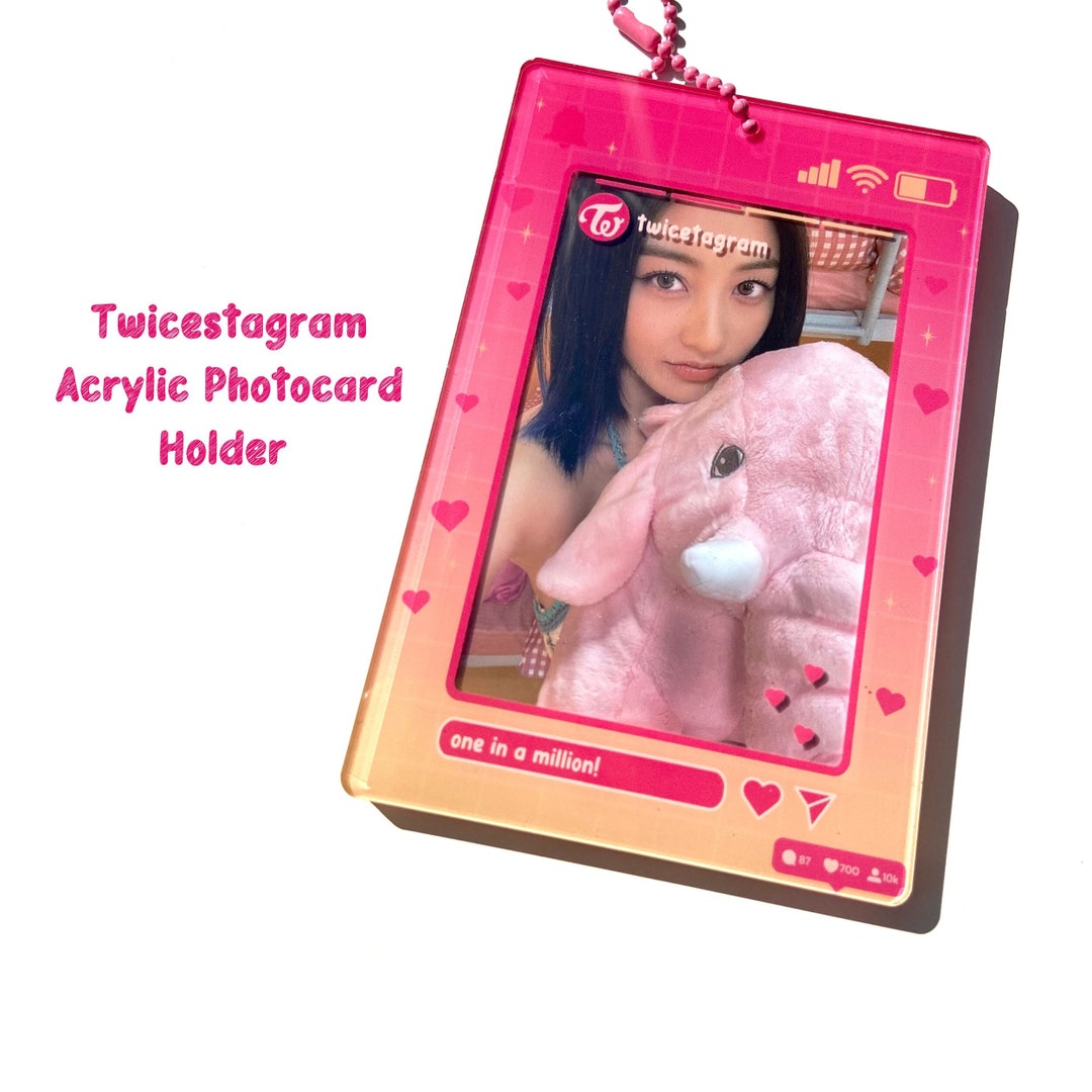 【12月スーパーSALE 15%OFF】 Twicestagram Acrylic Photocard Holder - Etsy アイドル