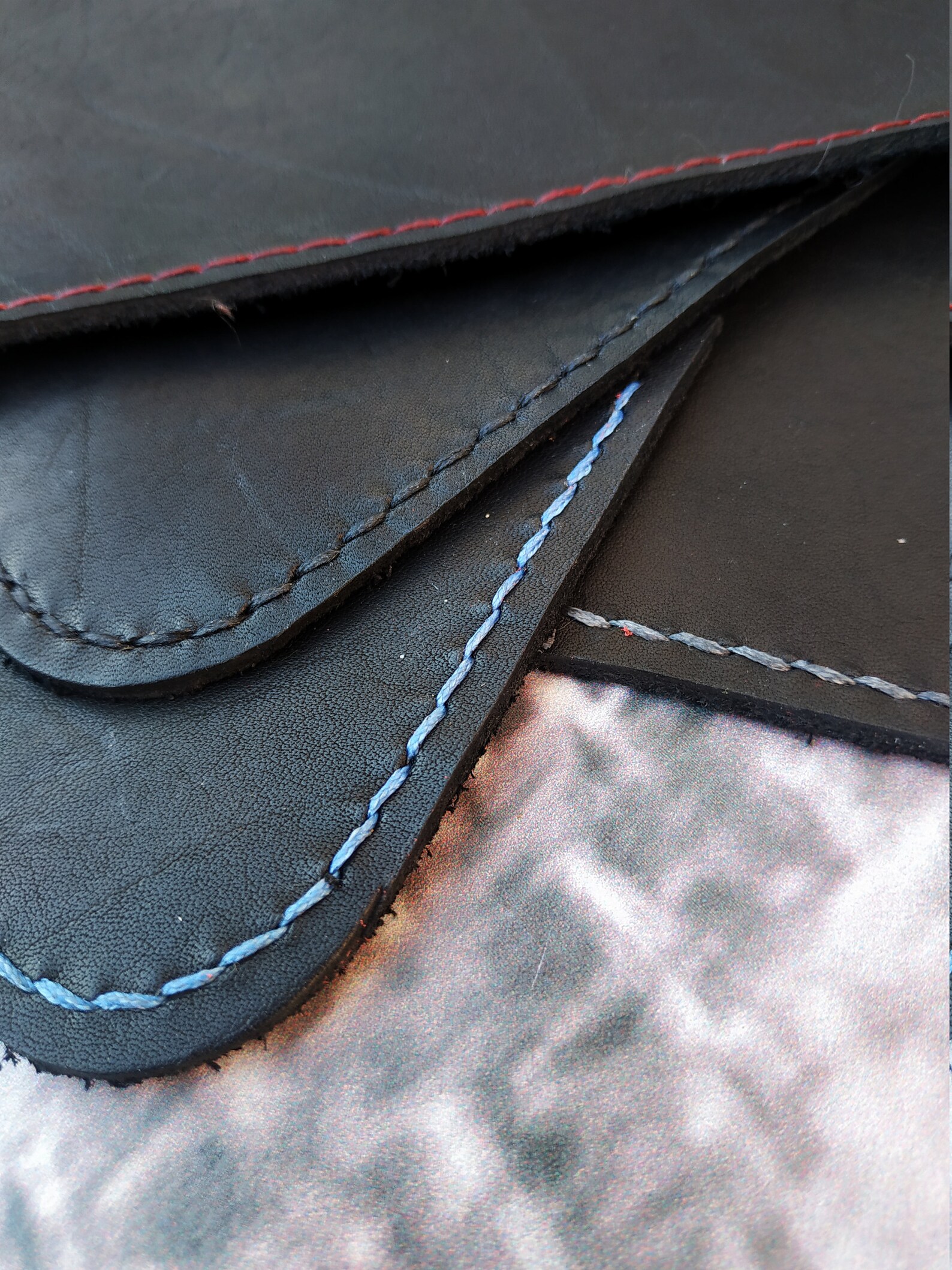 Black Small Large Leather table mat Mouse Pad gift leather Etsy