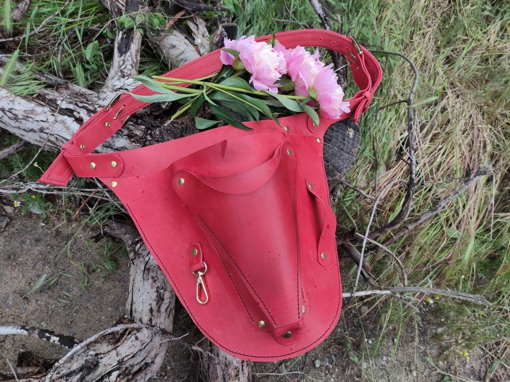 RED Florist tool belt 4 in 1 florist garden belt gardening Etsy
