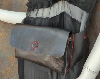 Leather Belt Bag, Fanny Pack, Leather Crossbody Bag, Shoulder Bag, Leather Sling Bag, Vegetable Tanned Leather, Waist Bag