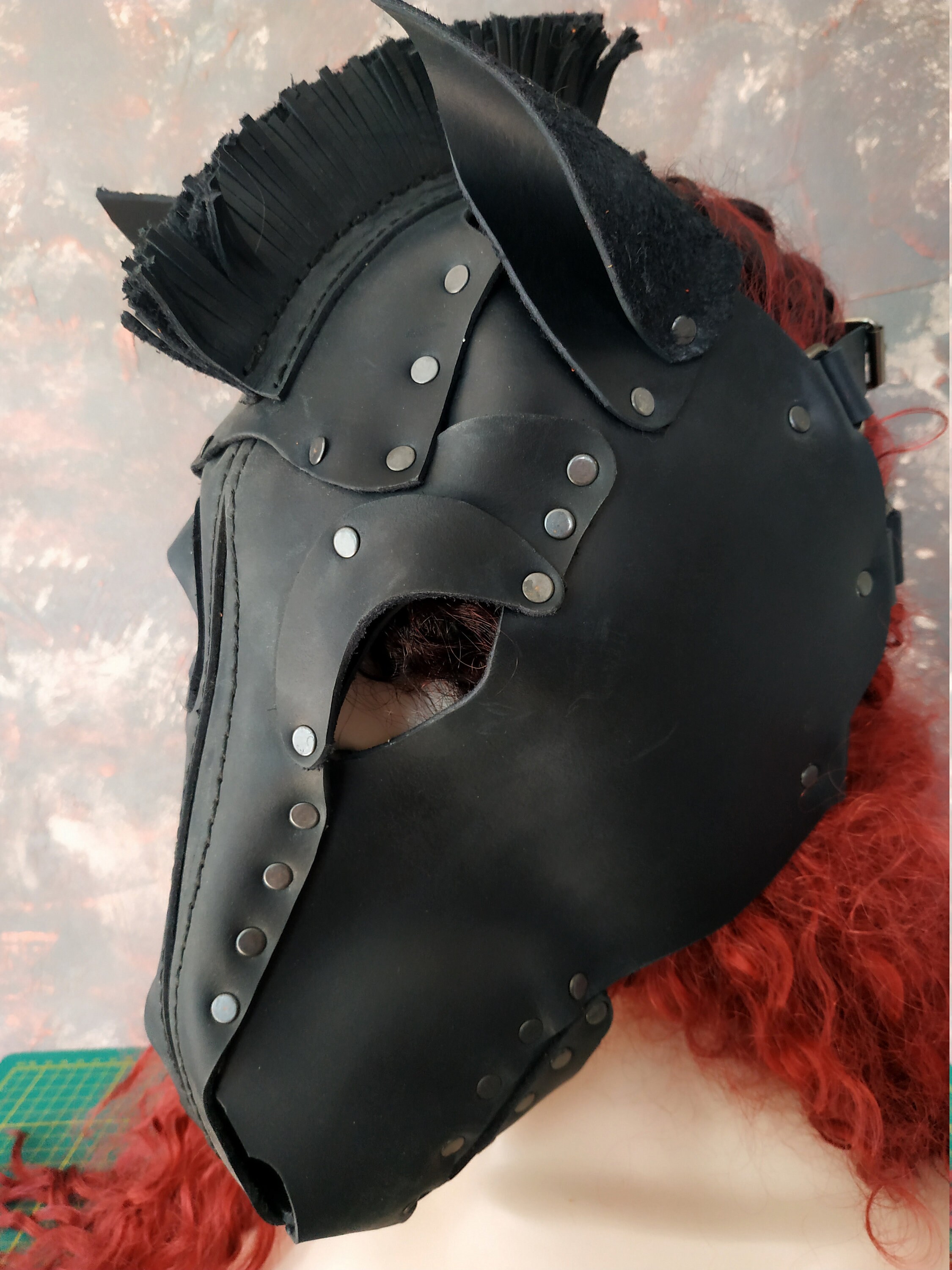 Fullfaced Leather Horse Mask Leather Horse Mask genuine Etsy