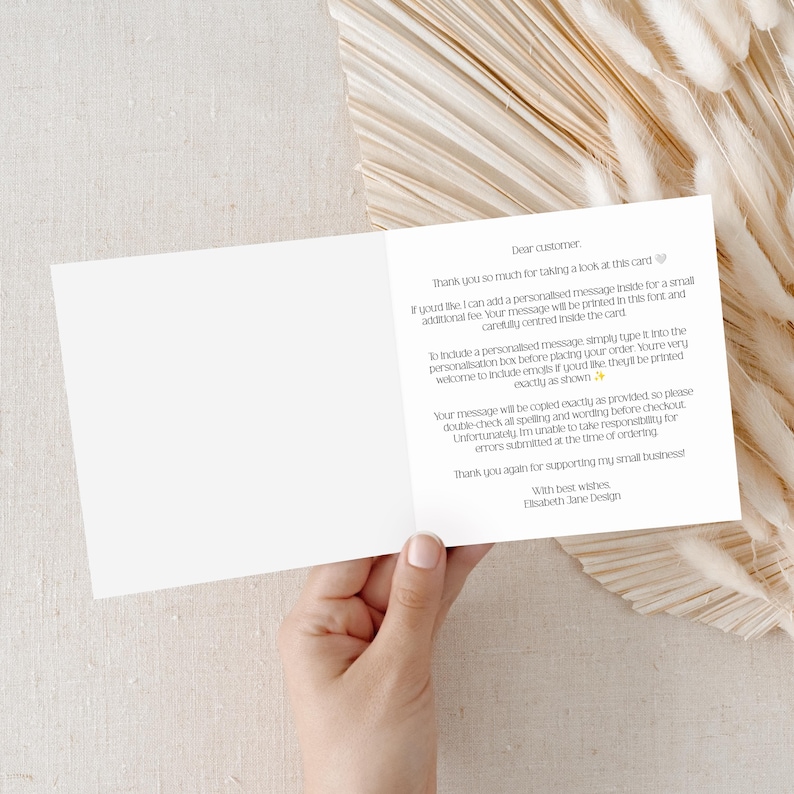 Personalised 40th Birthday Card • Womens 40 Card • Forty Card • Luxury Happy 40th Card for Her • Friends 40th Birthday Gift • Milestone card afbeelding 3