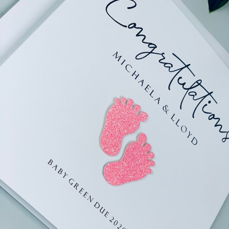 Personalised Congratulations you're expecting card Etsy