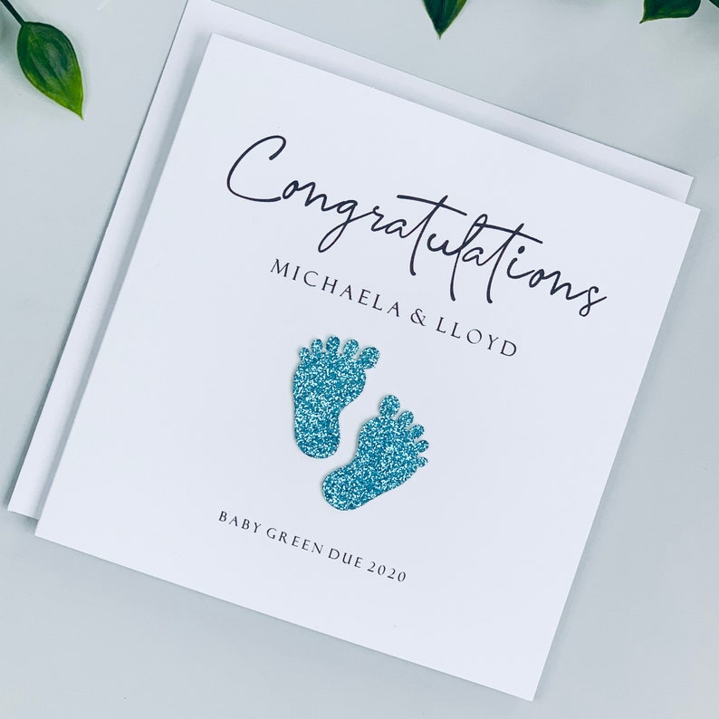 Personalised Congratulations you're expecting card Etsy