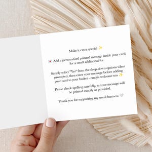 Wife Birthday Card • Floral Birthday Card for Her • Personalised Gift for Wife • Luxury Card from Husband • I Love You Card bild 3