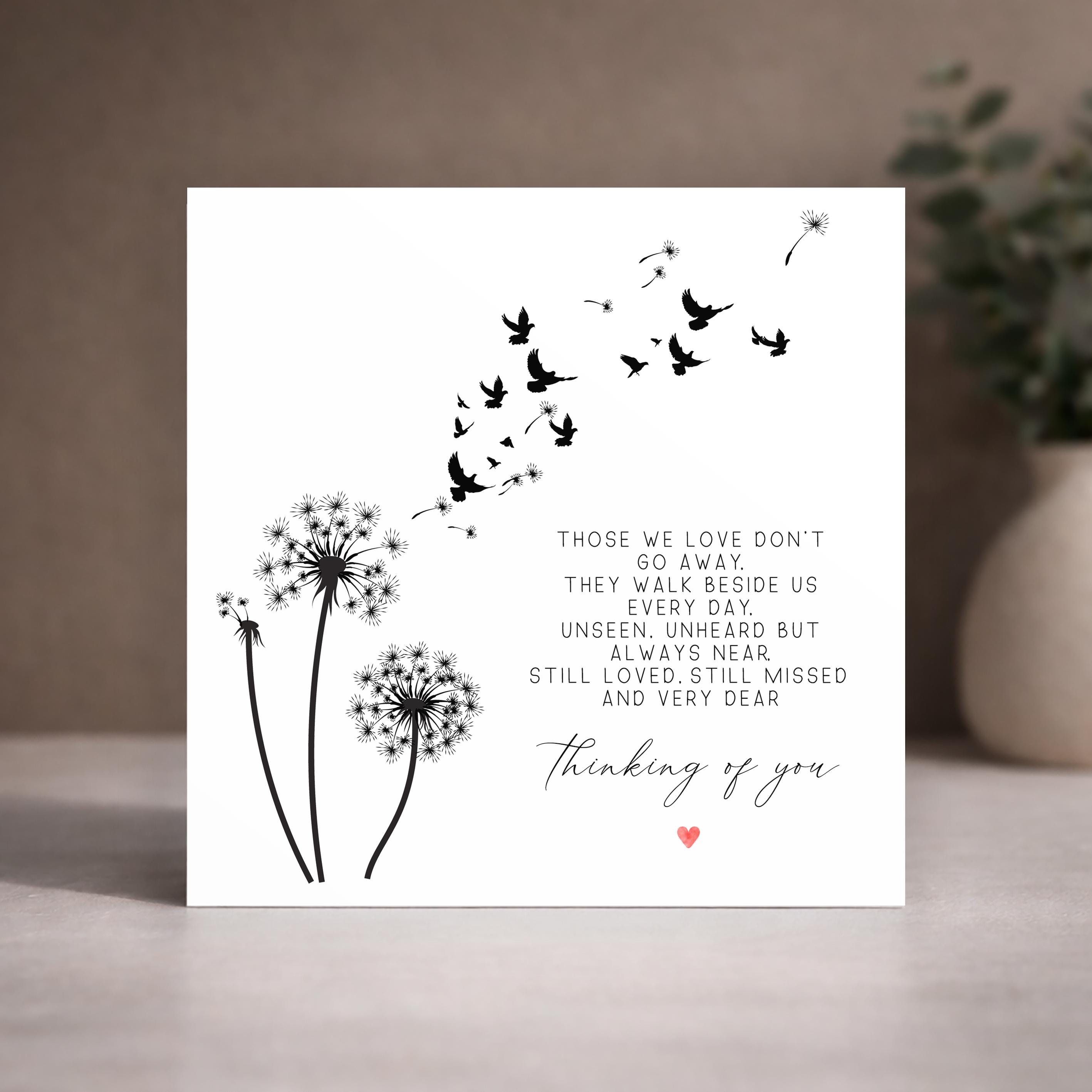 Thinking of You Card • Sympathy Card for Friend • Bereavement Card With ...