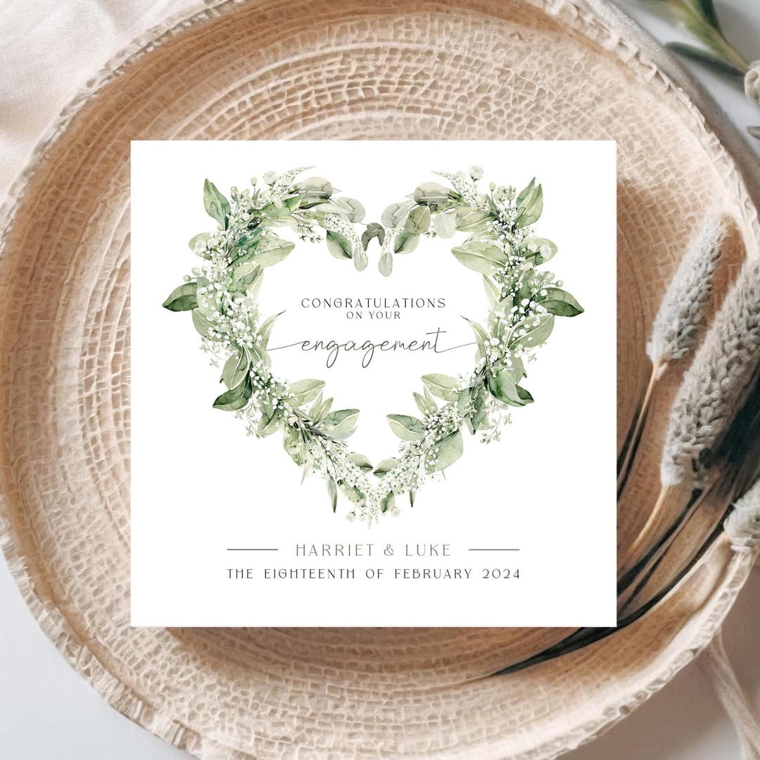 Congratulations on Your Engagement | Personalised Engagement Card ...