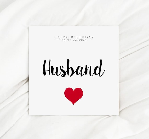 Buy Personalised Happy Birthday to My Amazing Husband Card, Hubby