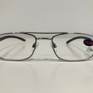 Designer Magnified Reading Glasses Silver 5442