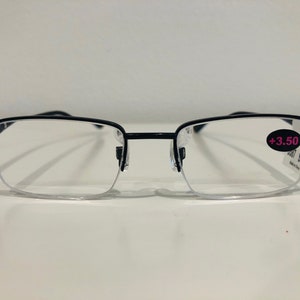 Designer Magnified Reading Glasses Silver 3587