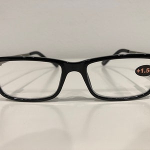 Designer Magnified Reading Glasses Black 3862
