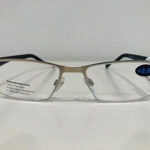 Designer Magnified Reading Glasses Silver 3824