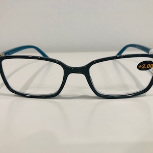 Designer Magnified Reading Glasses Blue 3820