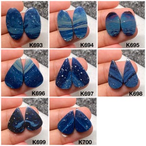 Leland blue pairs cabochon, leland blue pairs, michigan leland, cabochon pairs, please choose from above…