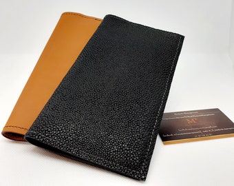 Leather checkbook holder