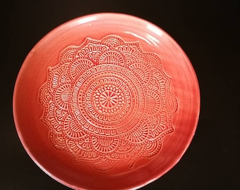 Plates with mandala, breakfast plates, dinner plates, ceramic plates