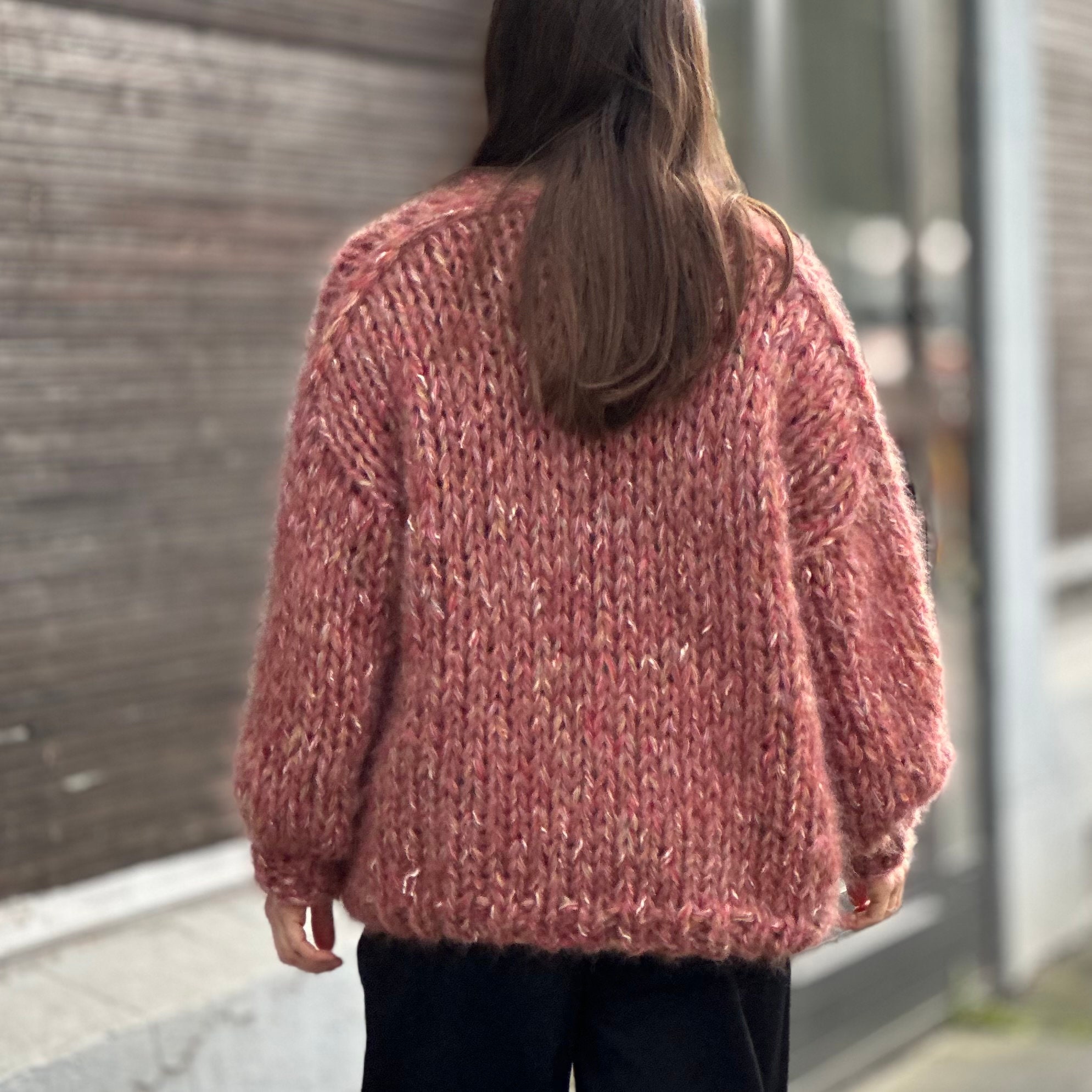 Mohair Cardigan, Hand-knitted Unique Piece, Made From Mohair Cardigan, Hand-knitted Unique Piece, Made From