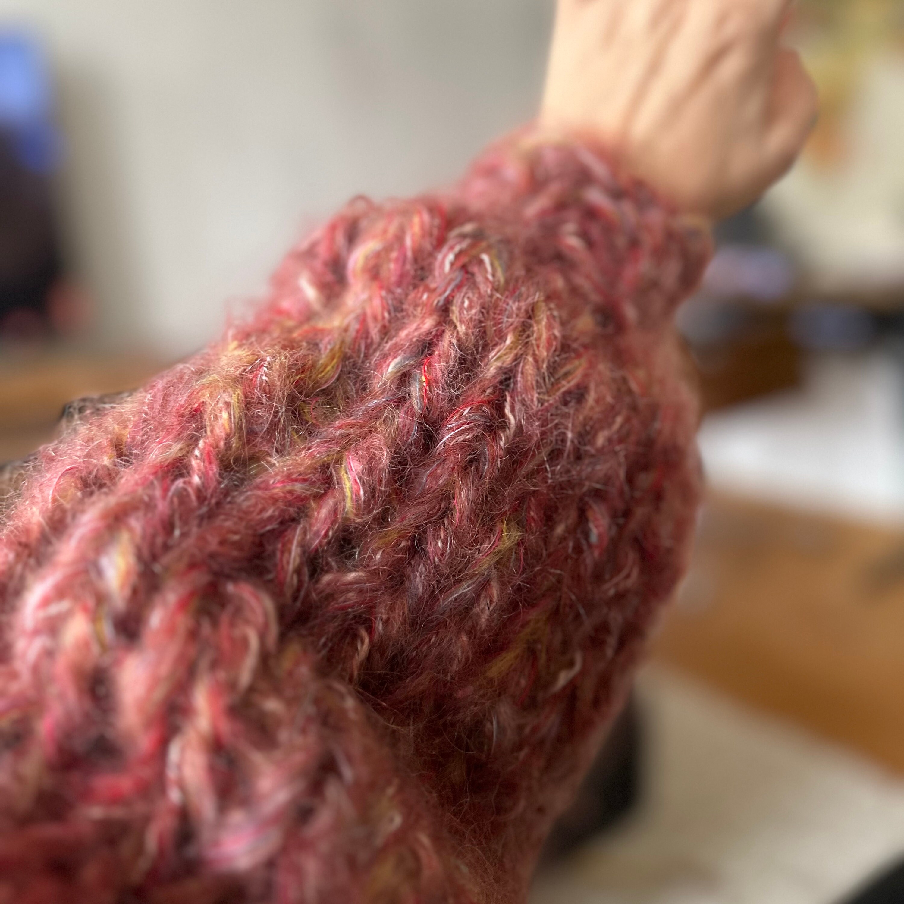 Mohair Cardigan, Hand-knitted Unique Piece, Made From Mohair Cardigan, Hand-knitted Unique Piece, Made From