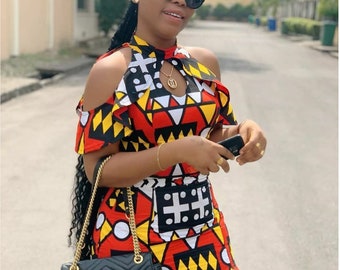 ankara style robe courte
