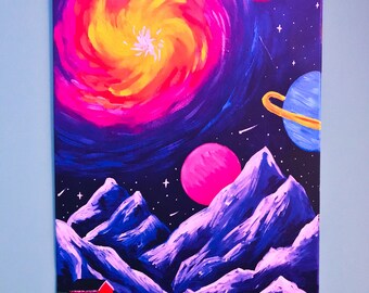 Morning in Space/ PRINT of original painting