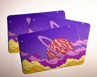 Saturn in the Clouds 6x4 Magnet
