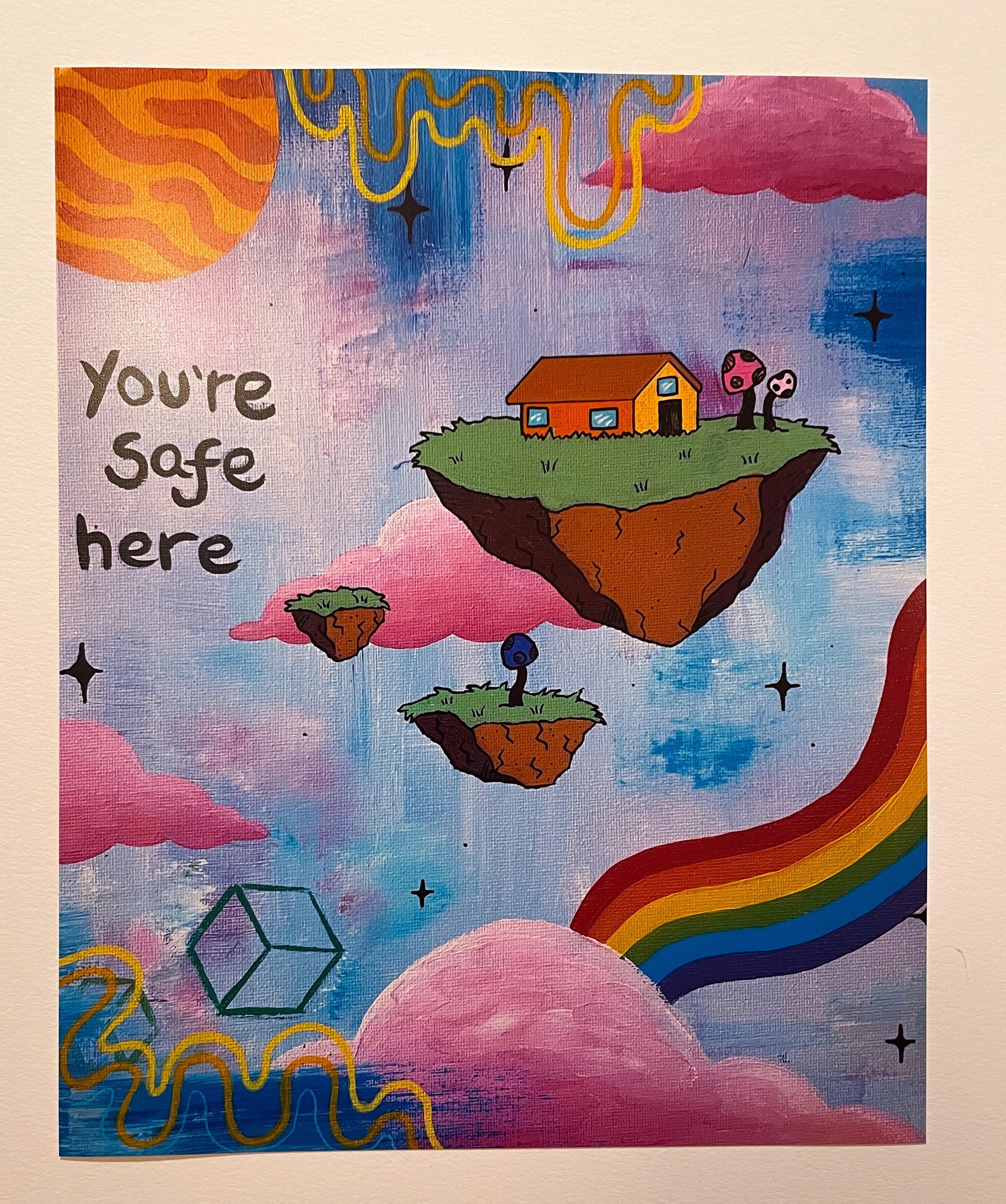 Youre Safe Here 8x10 Print Of Original Dreamcore Art Etsy