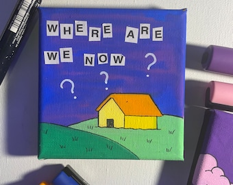 Where are we now?/ trippy dreamcore canvas