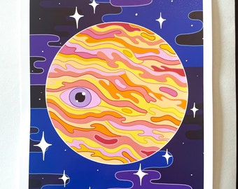 Planet’s Watching /trippy print