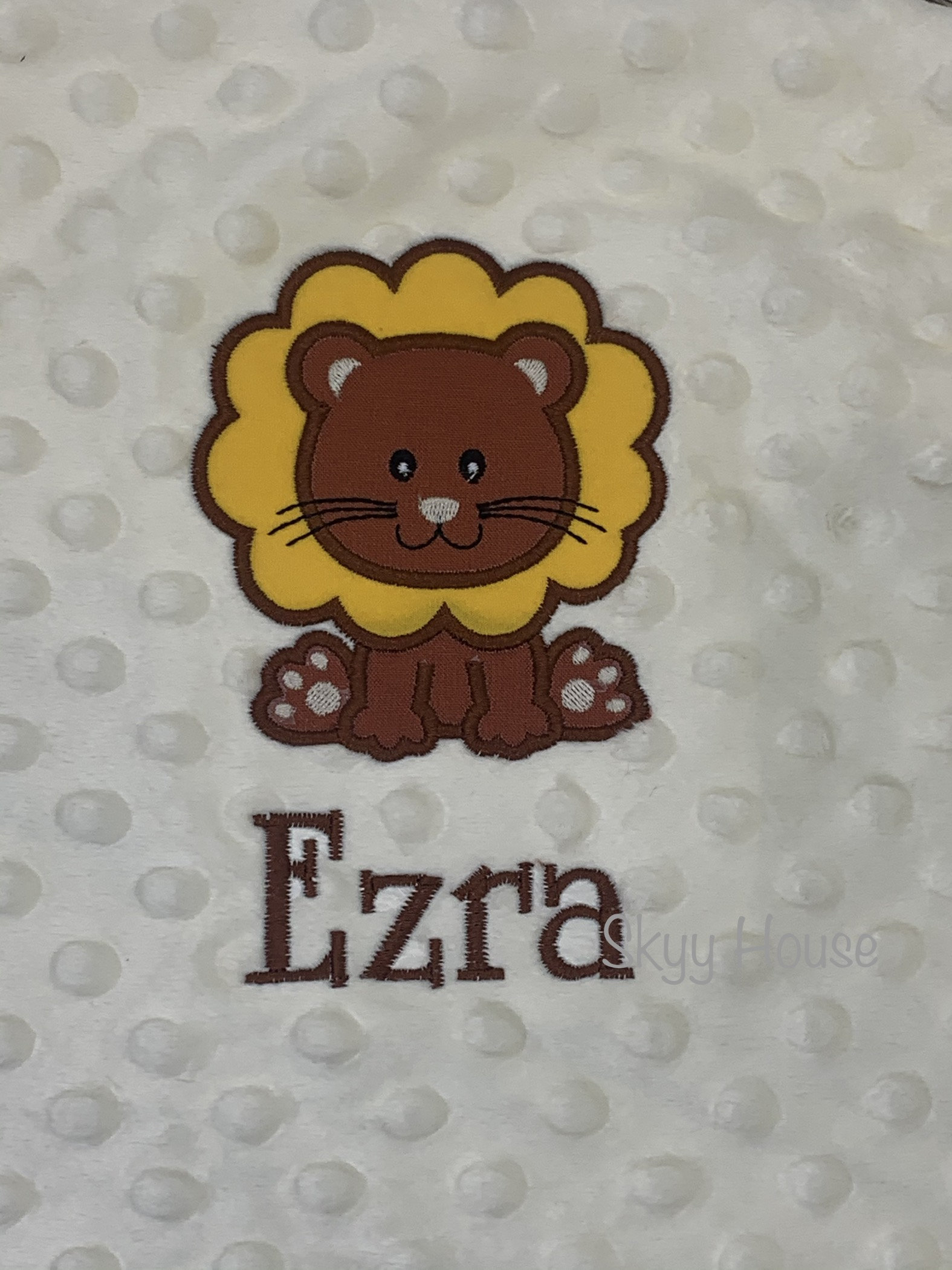 Personalized Lion Baby Blanket Animal Kids Blanket Etsy