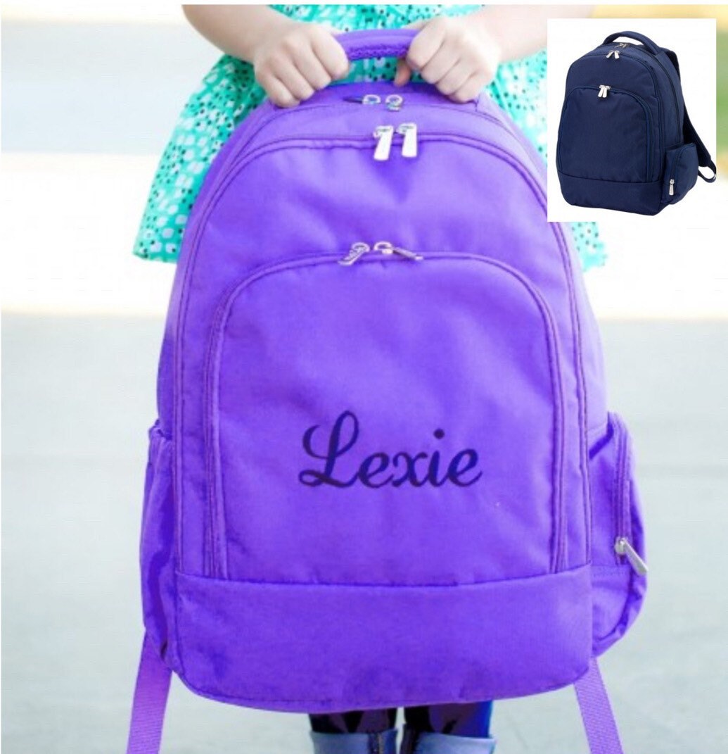 Personalised Kids Backpack Purple Backpack Blue BackPack Etsy