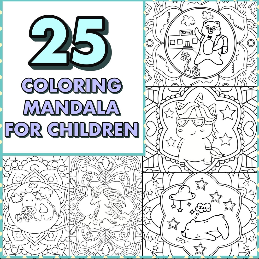 Kids Coloring Pages Printable Mandala Coloring Pages for Kids Kids