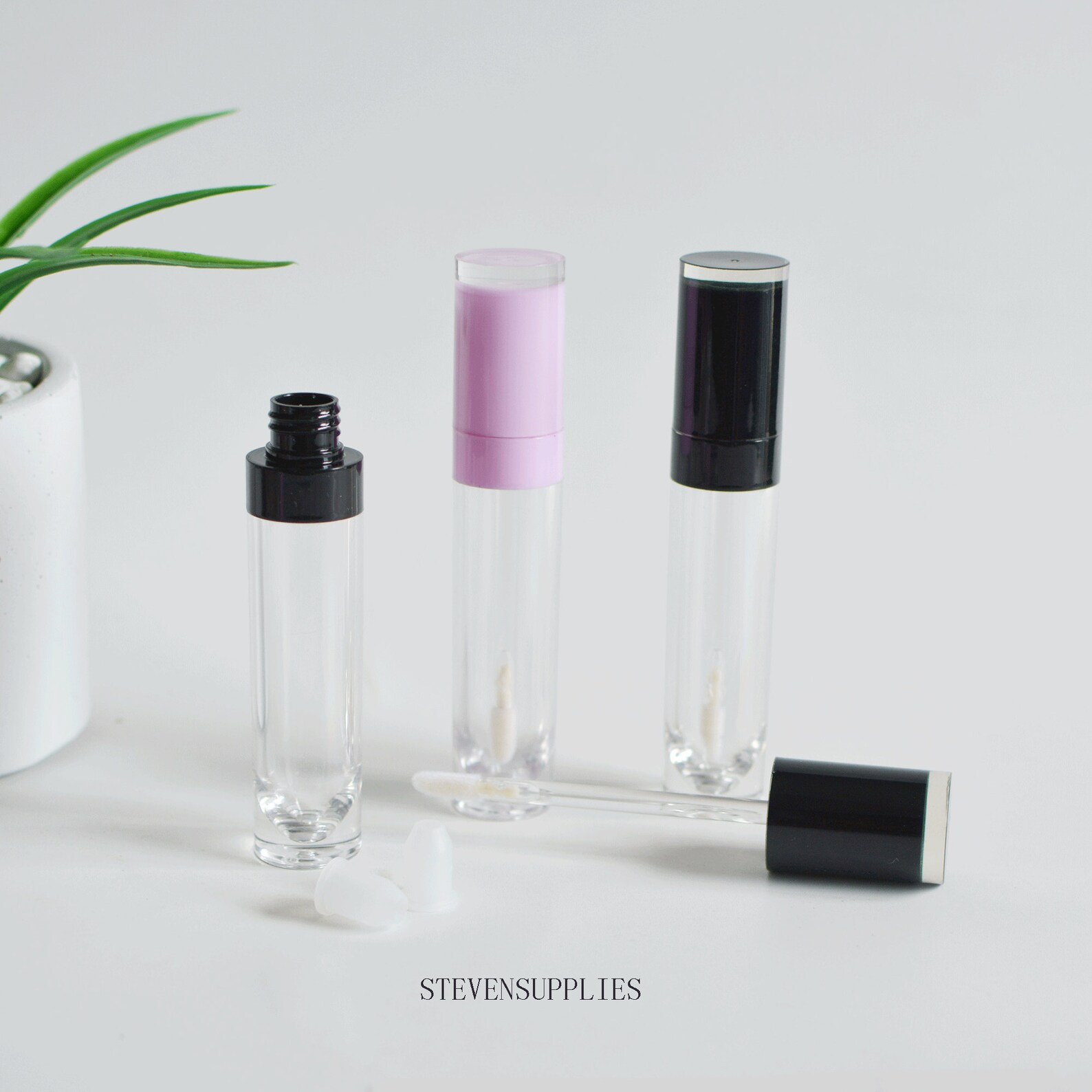 5/200pcs 6ml Round Lip Gloss Tubes With Wand Wholesale Lip Etsy UK