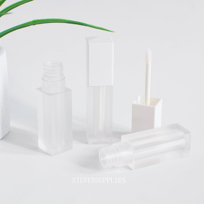 6ml White Lip Gloss Tubes Frosted Plastic Lipgloss Tubes Etsy